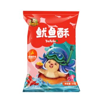 Hedgehog Forrest Gump Squid Crisps Spicy Shrimp Flavor 31g