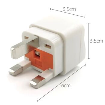 [White with safety tube] National standard to British standard five-hole adapter WK-7S