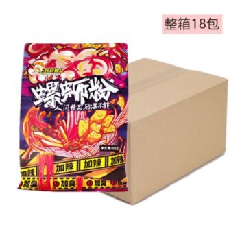 HAOHUANLUO Artificial Snail Vermicelli (Extra Spicy) 380g * 18 Bags